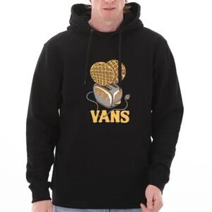 Vans Black Hoodie with Logo Accent